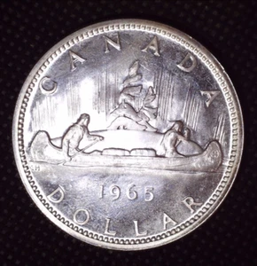 1965 Canada canadese 80% dollaro d'argento $ 1 (C) - Foto 1 di 2