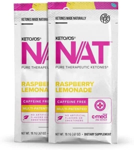 Pruvit Ketones OS NAT20 Raspberry Lemonade Weight Loss Ketogenic Diet Fat Burner