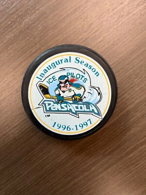 Pensacola Ice Pilots ECHL Hockey Puck Inaugural Season 1996-97 - Image 1 of 4