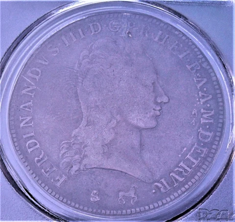 1799 Italy Francescone, Tuscany , PCGS Genuine , nice silver coin       #1332 Cover