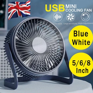 5inch / 6inch / 8inch Portable Mini USB Small Cooling Fan Desk Desktop Cooler  - Picture 1 of 25