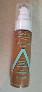 ALMAY Clear Complexion Makeup Foundation Make Myself Clear CAPPUCCINO 900 Seal - Picture 1 of 2