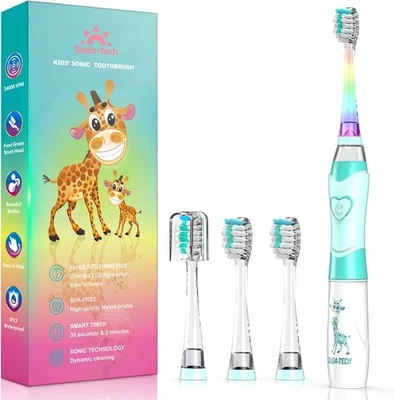 Kids Electric Toothbrush 3-5-6-12 Toddler Toothbrush Girls Electric Toothbrush - Image 1 of 4
