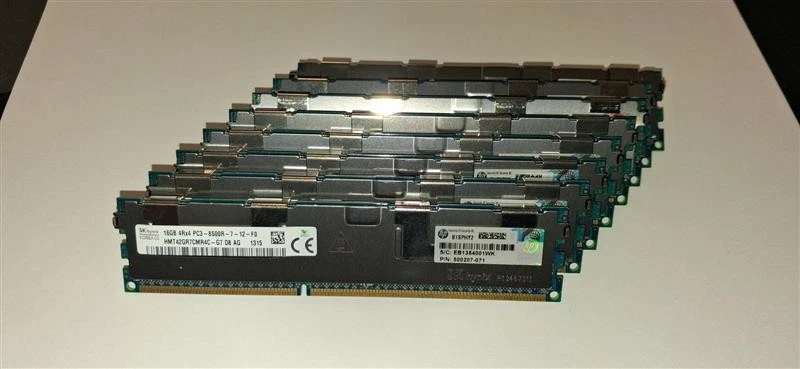 Hynix RAM 16GB 4Rx4 PC3-8500R ECC HMT42GR7CMR4C-G7 Speicher - Bild 1 von 1