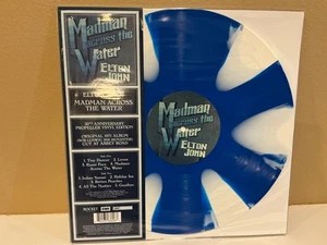 ELTON JOHN madman across water PROPELLER BLUE WHITE color vinyl 50th anniversary - Picture 1 of 2