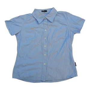 SMP Womens Blue Short Sleeve Shirt Tagged XL Fits Small AU 8–10 Cotton - Bild 1 von 6