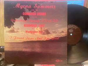 MYRNA SUMMERS "I Found Jesus And I'm Glad" LP NM/VG+ 1976 SAVOY - Picture 1 of 1