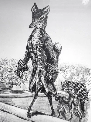 LLL! "Zum Turnier" GerAhmt Schach Rechtsanwalt Geschenk Rente A. Paul Weber - Bild 1 von 4