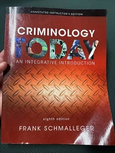Criminology Today An Integrative Introduction 8th Edition Annotat - Imagen 1 de 3