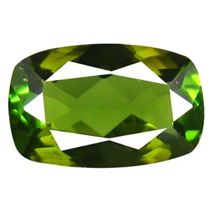 0,69 ct phänomenale AAA-Kissenform (7 x 4 mm) grün grüner Turmalin Stein - Bild 1 von 1