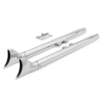 For Harley Softail 07-17 Straight 33" Fishtail Mufflers Slip on Exhaust Pipes Foto 1 de 4