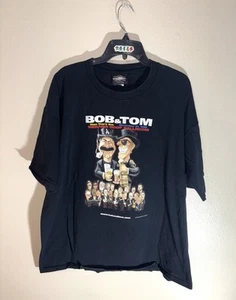 Vintage 90s BOB and TOM in The Morning T-Shirt Sz Adult 2XL Rare B&T Radio Show - Picture 1 of 11