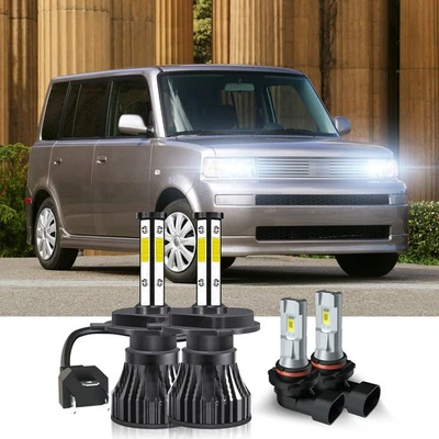 For Scion XB 2004 2005 2006 4x LED Headlight High/Low Beam + Fog Light Bulbs Kit - Image 1 of 4