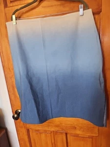 Falda Caren Sport Hasta la Rodilla Elástica Azul Metálica Abertura Cremallera Talla 3X Nueva - Imagen 1 de 5