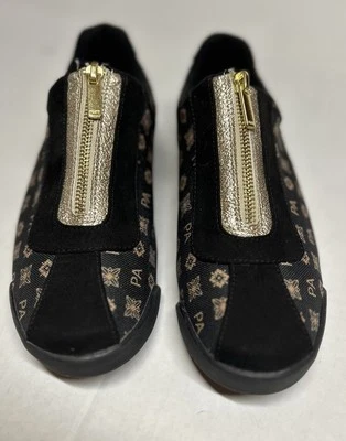 Zapatillas de tenis Bradford Exchange con cremallera frontal para dama con logotipo PA talla EE. UU. 8/Euro 39 Foto 1 de 4