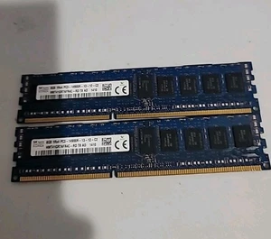Hynix HMT41GR7AFR4C-RD 16GB 2x8GB 1Rx4 PC3-14900R DDR3-1866MHz DIMM ECC - Picture 1 of 2