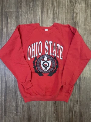 Sudadera De Colección Ohio State Cuello Redondo Talla XL Buckeyes Años 90 Hecha en EE. UU. NCAA Foto 1 de 4