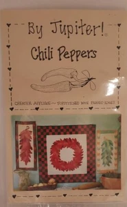 Vtg "By Jupiter! Chili Peppers" Pattern by Mary Martin-Sist, Wreath&Wall Hanging - Bild 1 von 2