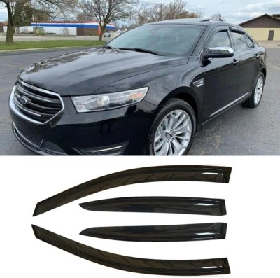 4pcs Sun Rain Guards Window Wind Visor Vent Deflector for 2010-2019 Ford Taurus Foto 1 de 4