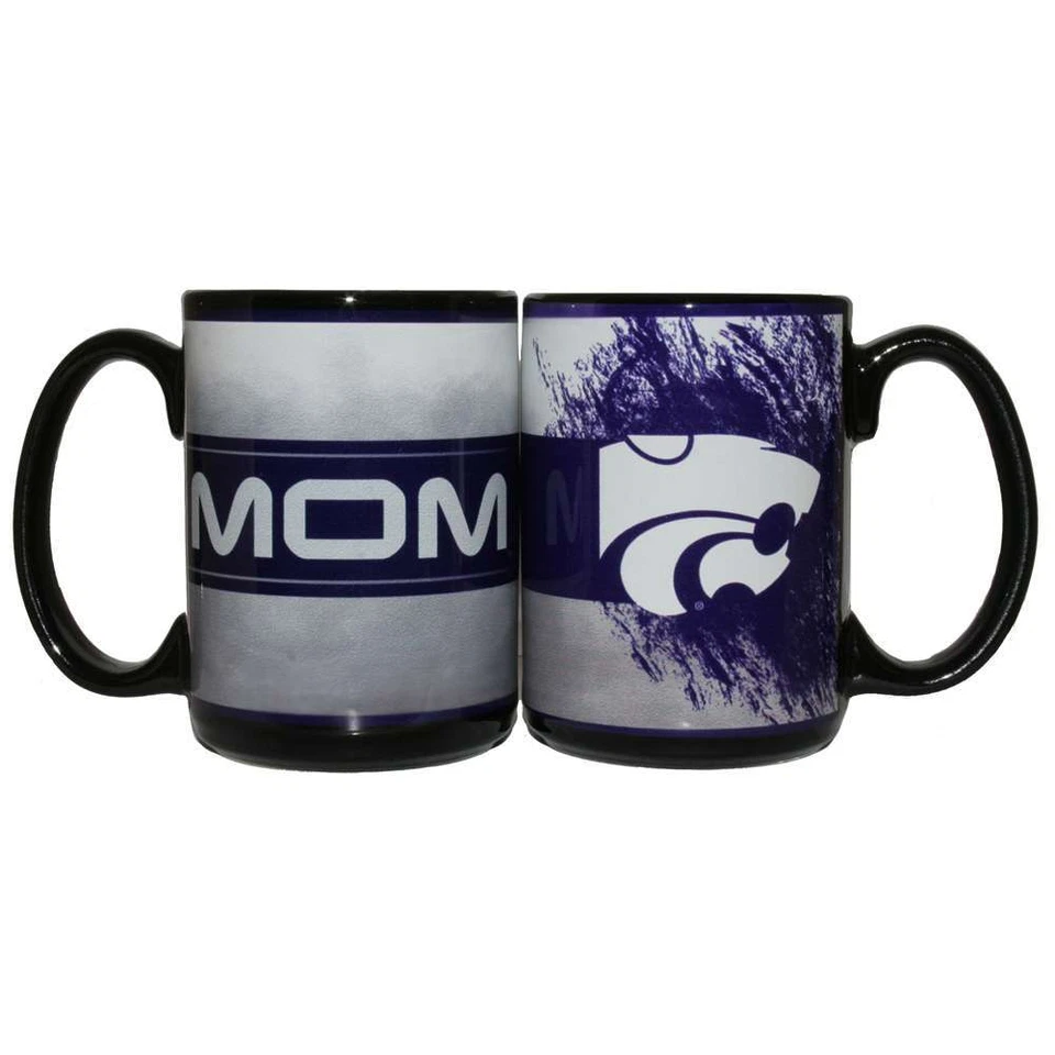 Taza de cerámica Kansas State Wildcats 15 oz - mamá Foto 1 de 1