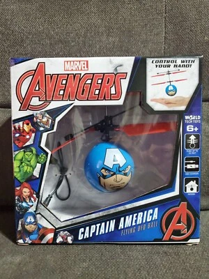 Captain America Marvel Avengers Flying UFO / Hoverball (New In Box)     - Image 1 of 4