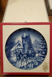 Bareuther & Co. Bavaria- 1974 Christmas Plate, New - Picture 1 of 5