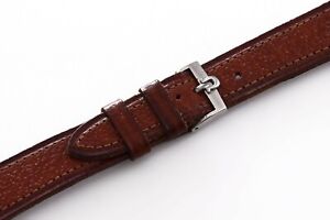 OMEGA 18 MM VINTAGE LEATHER STRAP FOR FIXED LUGS WITH OMEGA BUCKLE ALTERNATIVE 