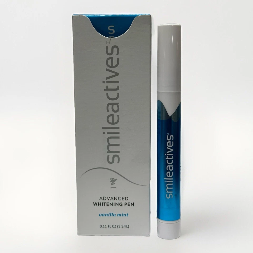 (2) Smileactives Advanced Whitening Pen Vanilla Mint Stick 0.11 oz New in Box - Image 1 of 3