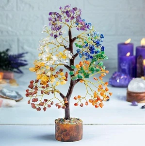 Naturheil Edelstein Kristall Bonsai Glück Geld Baum für viel Glück Reichtum - Bild 1 von 4