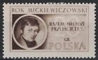 POLAND:1955 SC#711 MH Death cent. of Adam Mickiewicz, poet  AA630