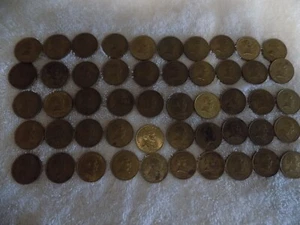 LOt of 50 Unsearched 1960 URUGUAY 10 CENTESIMOS COINS - Picture 1 of 1