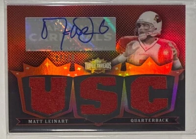 Matt Leinart 2007 Topps Triple Threads Relic Auto #d 13/18 #TTRA155 USC Trojans - Image 1 of 2