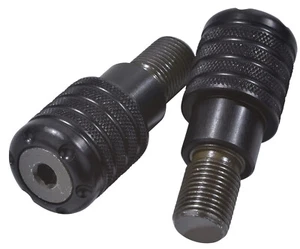 Set Contrappesi Stabilizzatori Ø28 Terminali Specifici Manubrio Moto Yamaha Nero - Foto 1 di 6