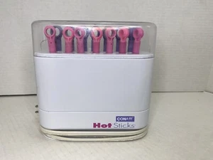 CONAIR Hot Sticks Flexible Bendable Hair Rods Rollers Curlers Pink/Purple TESTED - Picture 1 of 7