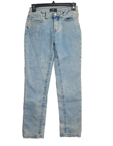 7 For All Mankind Skinny Jeans The Peggi Girls Size 14 Light Stone Wash NWT - Picture 1 of 18