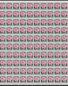 1987 US Scott #2378, 25c Love & Roses, Sheet of 100 MNH - Picture 1 of 1