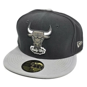 Chicago Bulls New Era 59Fifty Hardwood Classics Fitted 7 5/8 Hat Cap Windy City - Picture 1 of 16