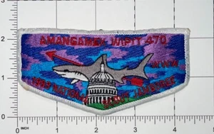 BSA OA Lodge 470 Amangamek-Wipit Jamboree 1993 Flap Patch Iron-On Used YZ4 - Picture 1 of 2