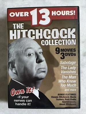 The Hitchcock Collection (DVD, 2005) 9 movies, 1926-1938, Rare Titles, OOP, HTF — 第 1/3 张图片