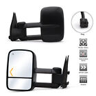 Towing Mirrors For 2000 2001 2002 Chevrolet Tahoe Power Heated Arrow Signal Lamp