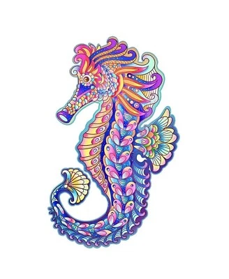 Seahorse Wooden Jigsaw Puzzle 129 Pieces Educational Puzzles For Kids Aimpuzzle - Image 1 of 2