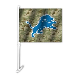 NFL Detroit Lions Camo Car Flag Football Neu - Bild 1 von 1