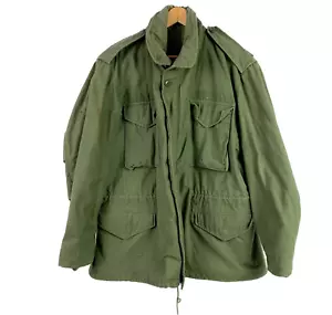US Military 1969 100-69-C-0761 M-65 Field Coat With Hood Green Large Regular - Bild 1 von 8
