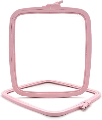 Nurge Pink Large (No:4) Plastic Square Embroidery Hoop, Cross Stitch Hoops, Punc - Image 1 of 4