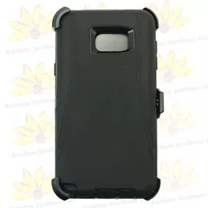 Black for Samsung Galaxy Note 5 Defender Case Cover w/(Belt Clip fits Otterbox) - Picture 1 of 4