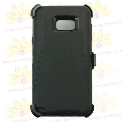 Black for Samsung Galaxy Note 5 Defender Case Cover w/(Belt Clip fits Otterbox)  - Image 1 of 4