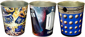 Dr Who metal waste bins