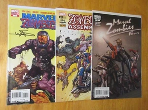 Lot of 3 MARVEL ZOMBIES Variants! #3/'80s•Assemble 2/Stan Lee +SIGNED SUYDAM/COA - Picture 1 of 6