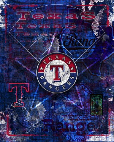 Texas Rangers 16x20inch Poster Texas Rangers Cards Baseball Free Shipping Us Cover