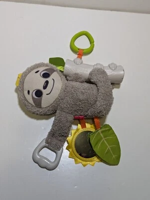 Fisher Price Slow Much Fun Perezoso Cochecito Juguete Espejo Colgante Asiento Coche Chupete B3 Foto 1 de 4